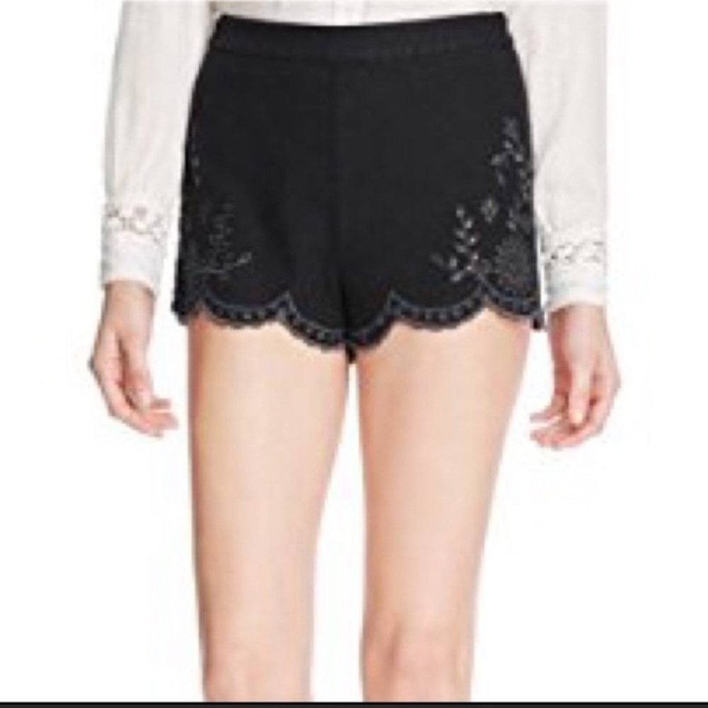 Free People NWT Embroidered Shorts